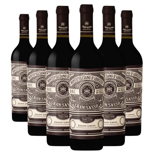 Case of 6 Gran Sasso Montepulciano d'Abruzzo 75cl Red Wine